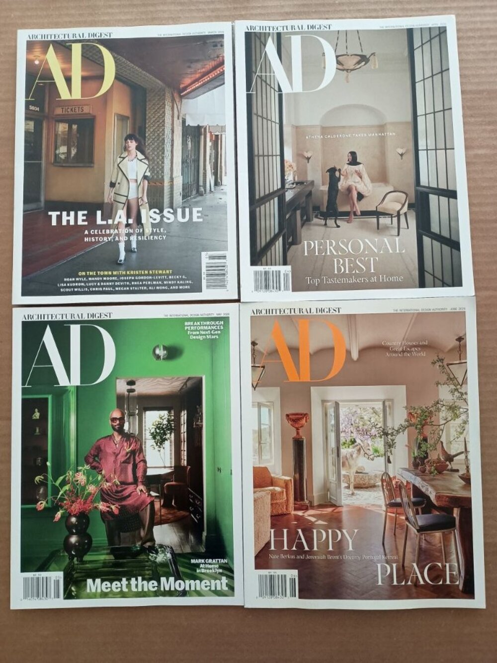Architectural Digest magazine 4 pack March to June 2026